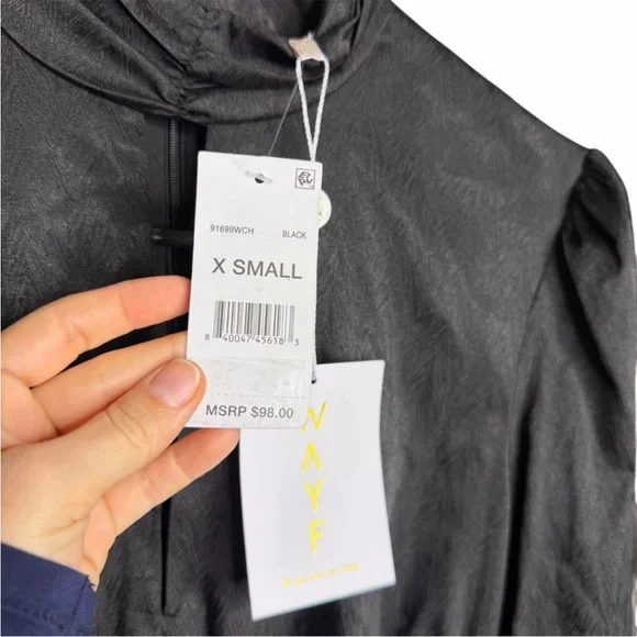 WAYF Black Satin Holly Cutout Mini Dress - Picture 4 of 4